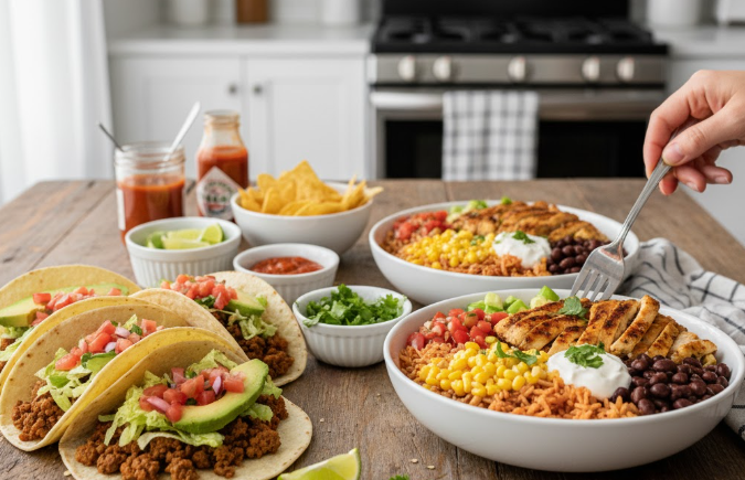 Quick Tacos and Burrito Bowls for Casual Dinners